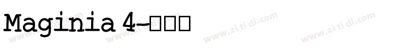 Maginia 4字体转换